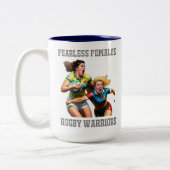 Rugby Players Zwei-Tone-Tasse Zweifarbige Tasse (Links)