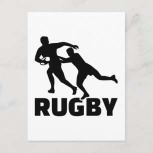 Rugby Postkarte