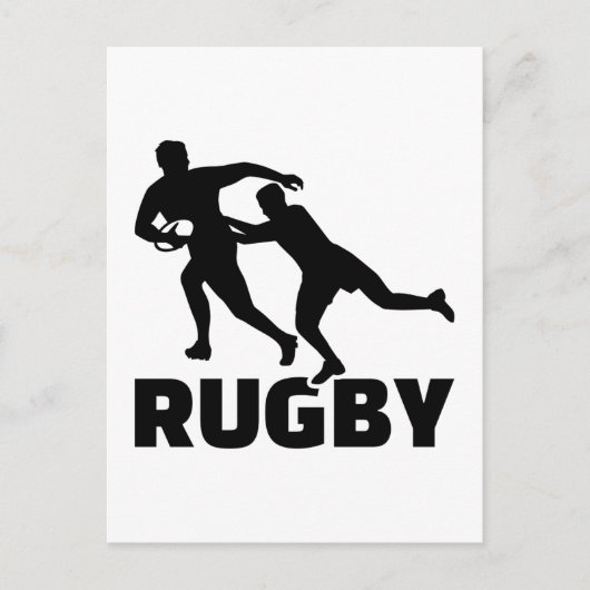 Rugby Postkarte (Vorderseite)