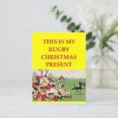 RUGBY POSTKARTE (Stehend Vorderseite)