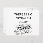 RUGBY POSTKARTE (Vorne/Hinten)