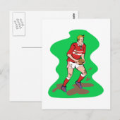 Rugby Postkarte (Vorne/Hinten)