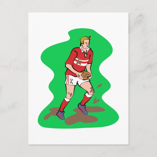 Rugby Postkarte (Vorderseite)