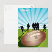 Rugby Postkarte (Vorne/Hinten)