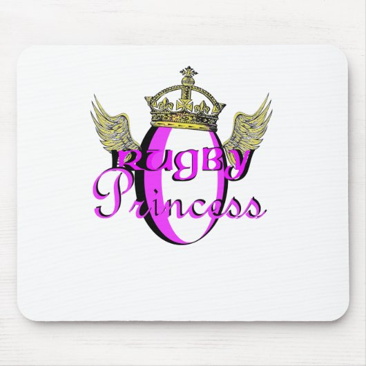 Rugby-Prinzessin Mousepad (Vorne)