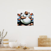 Rugby Prop - Rugby Art Print Poster (Küche)