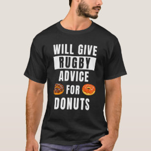 Rugby-Ratschlag für Donuts Sport-Uni Coachen R T-Shirt