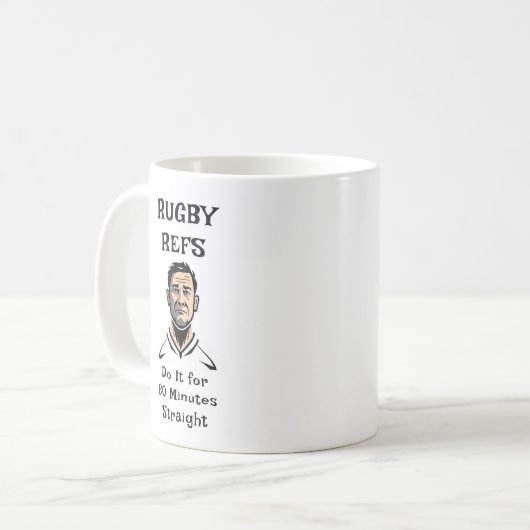 Rugby Refs Tasse (Vorderseite Links)