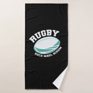 Rugby Ruck Maul Scrum Football Sport Badehandtuch