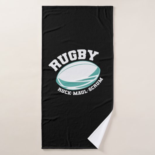 Rugby Ruck Maul Scrum Football Sport Badehandtuch (Badehandtuch)