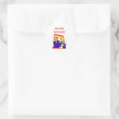 Rugby Runder Aufkleber (Tasche)