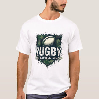 Rugby – Schlachtfeldbereit Militär-Grunge T-Shirt