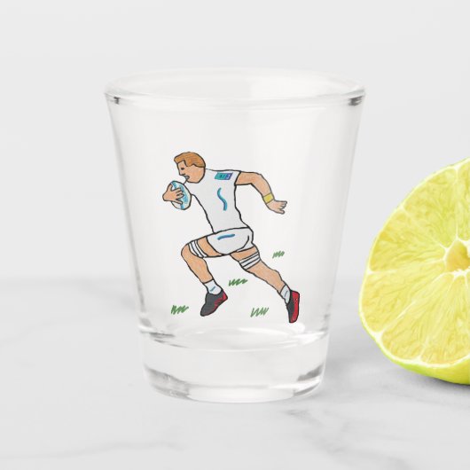 Rugby Schnapsglas (Vorderseite)
