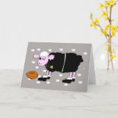 Rugby Sheep Karte (Gelbe Blume)