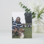 Rugby-Spieler 2 Postkarte (Stehend Vorderseite)