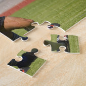 Rugby-Spieler kämpfen um Ball Puzzle (Seite)