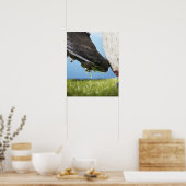 Rugby-Spieler Kickball off tee, nah aus Poster (Küche)