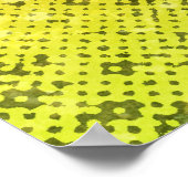 Rugby-Spieler mit Ballangriff auf Haiposter Poster (Ecke)