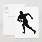 Rugby-Spieler Postkarte (Vorne/Hinten)