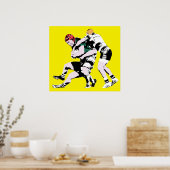 Rugby-Spieler - Rugby-Malerei Poster (Küche)