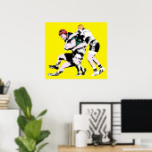 Rugby-Spieler - Rugby-Malerei Poster (Heimbüro)