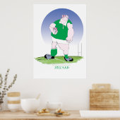 Rugby-Spieler, tony fernandes Poster (Küche)