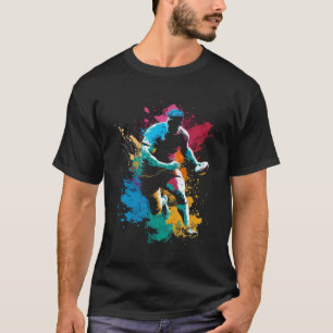 Rugby Splash Rugger Retro Rugby Player T-Shirt