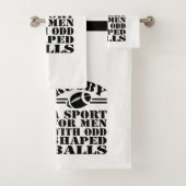Rugby - Sport für Männer mit ungeraden Ballen Badhandtuch Set (Insitu)