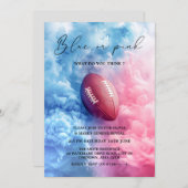 Rugby Sport Gender Reveal zum Thema Raucher in Ame Einladung (Vorne/Hinten)