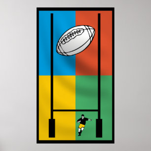 Rugby-Sport-Plakat Poster