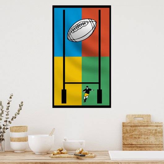 Rugby Sport Poster (Küche)