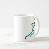 Rugby Stickman Kaffeetasse (VorderseiteRechts)