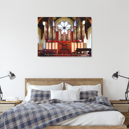 Rugby Street Methodisches Pfeifenorgan Leinwanddruck (Insitu (Schlafzimmer))