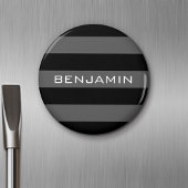 Rugby Streifen mit Individuelle Name Magnet