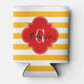 rugby Stripe Red Dosenkühler (Vorderseite)