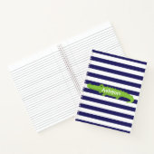 Rugby Stripes Alligator Spiral Notebook Notizblock (Innenseite)