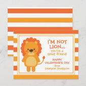 Rugby Stripes Lion Personalisiert Valentinenkarte Postkarte (Vorne/Hinten)