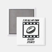Rugby Stunts Magnet (Vorderseite/Rückseite)
