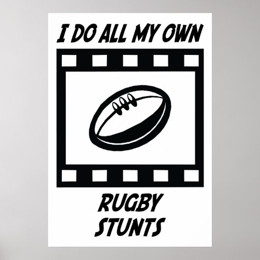 Rugby Stunts Poster (Vorne)