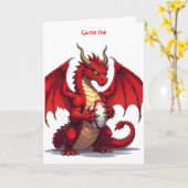 Rugby Stürmer Schützend Leidenschaftlich und Stolz Karte (Gelbe Blume)