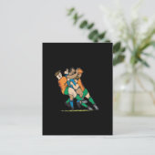Rugby Tackle 2 Postkarte (Stehend Vorderseite)