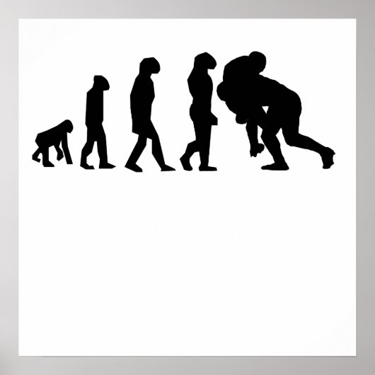 Rugby Tackle Evolution Poster (Vorne)