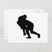 Rugby Tackle Postkarte (Vorne/Hinten)
