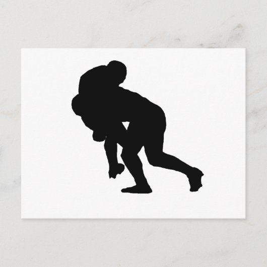 Rugby Tackle Postkarte (Vorderseite)