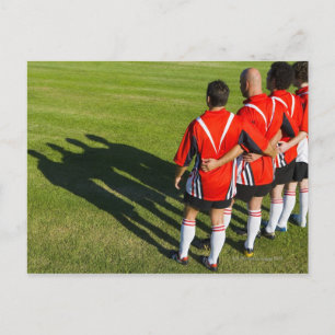 Rugby-Teammates Postkarte