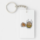 Rugby-Teufel Schlüsselanhänger (Vorderseite)