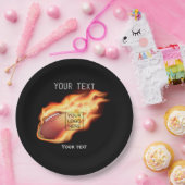 Rugby Themed Party Logo hinzufügen Pappteller (Party)