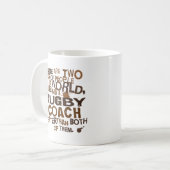 Rugby-Trainer-Geschenk Kaffeetasse (Vorderseite Links)