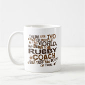 Rugby-Trainer-Geschenk Kaffeetasse (Links)