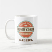 Rugby-Trainer-personalisiertes Kaffeetasse (Links)